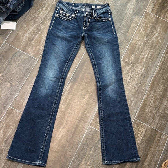 Miss Me Dark Blue Bootcut Jeans - Picture 4 of 10